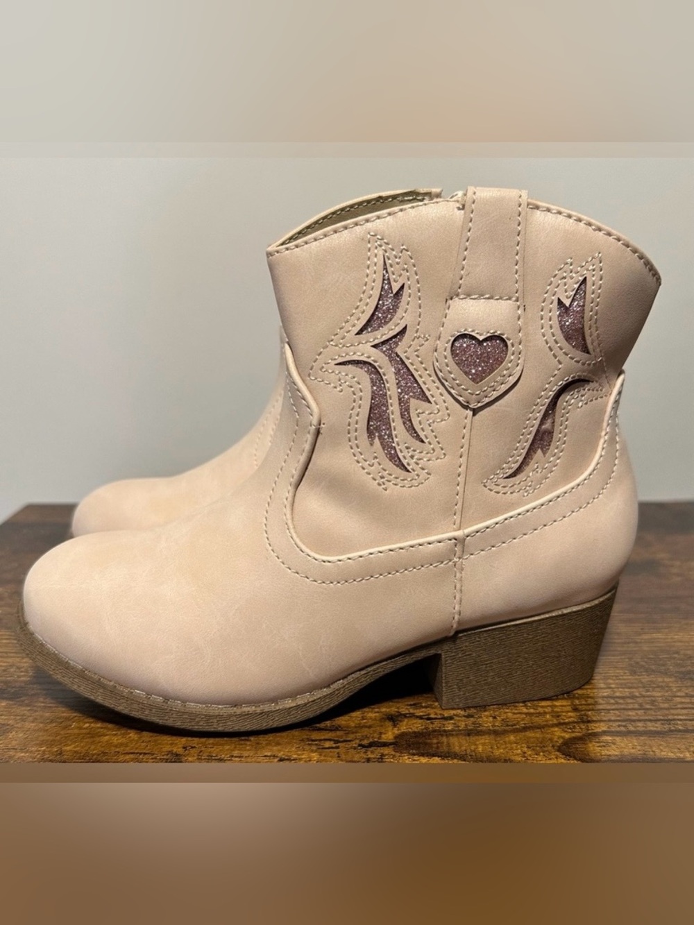 POP Girls Blush Sutton Cowboy Boots NWT Size little girls 2